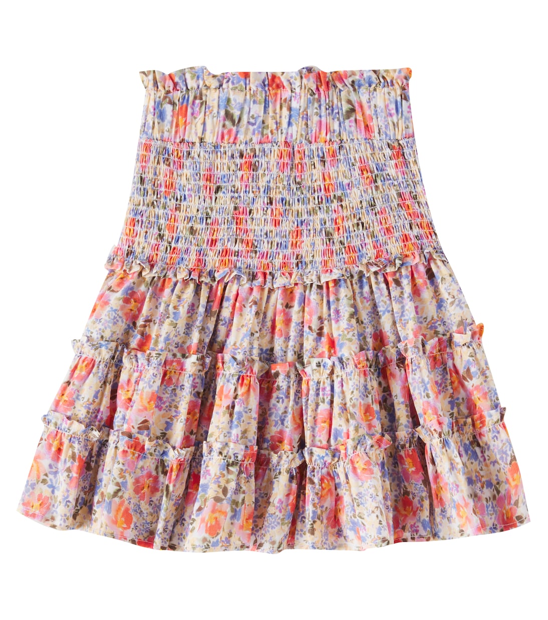 

Юбка из хлопковой вуали с цветочным принтом Petite Amalie , Spring Bloom Print