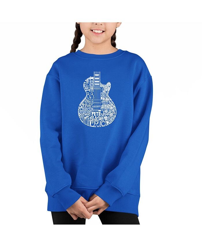 

Толстовка с круглым вырезом Big Girl's Word Art LA Pop Art, синий