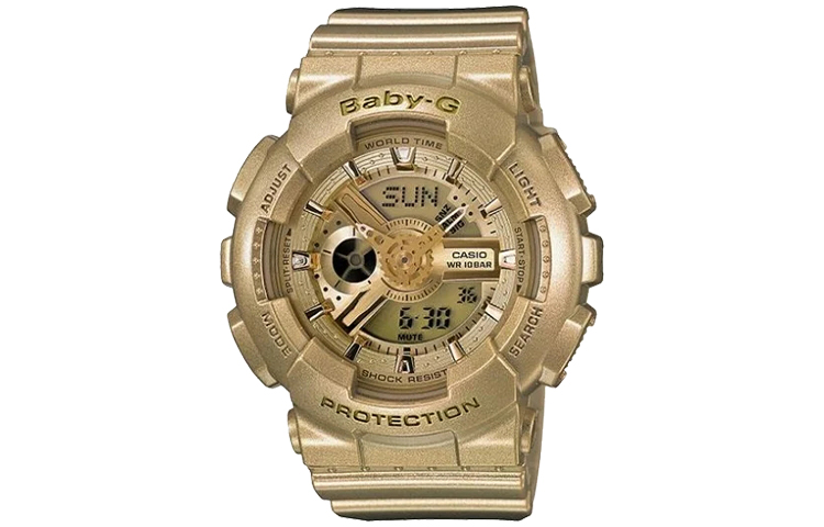 

Женские золотые часы BABY-G BA-111-9A CASIO