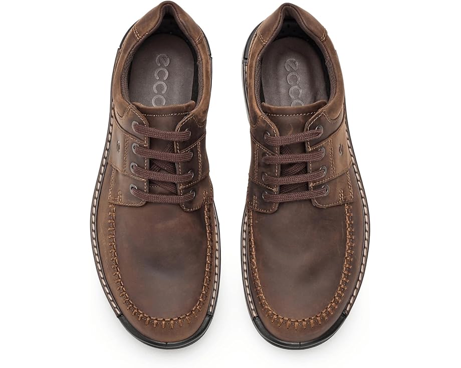 Мужские оксфорды ECCO Fusion Walker Moc Toe, Cocoa Brown Nubuck — фото 2