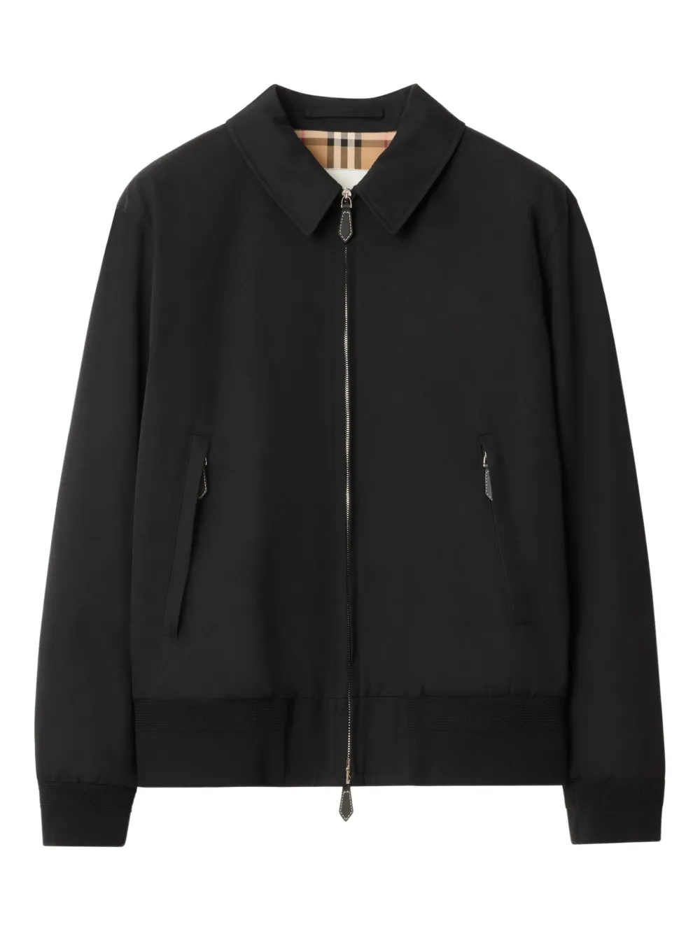 

Куртка-бомбер с прорезными карманами BURBERRY, черный