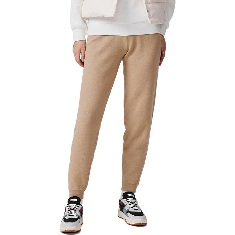 Трикотажные спортивные штаны Lacoste Apricot Cream, бежевые — фото 3