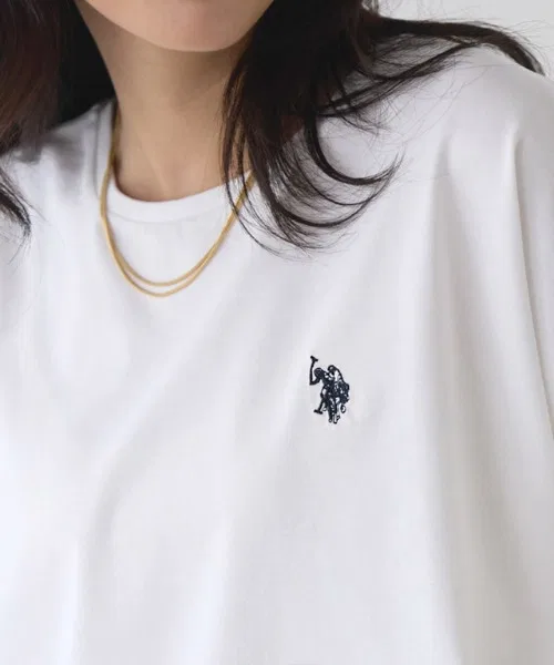 Женская футболка U.S. POLO ASSN. французская, с логотипом, белая
