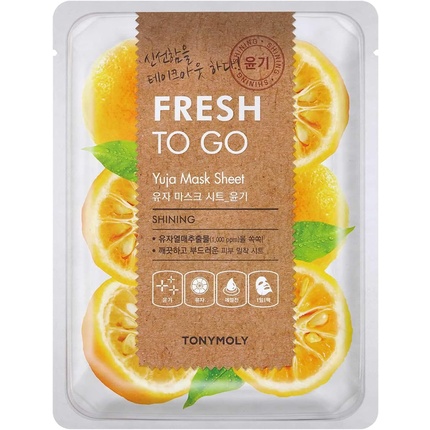 

Листовая маска Fresh to Go Yuja 22 г Tonymoly