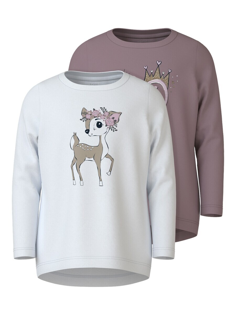 

Лонгслив NAME IT Shirt NMFVIX, цвет mauve/white