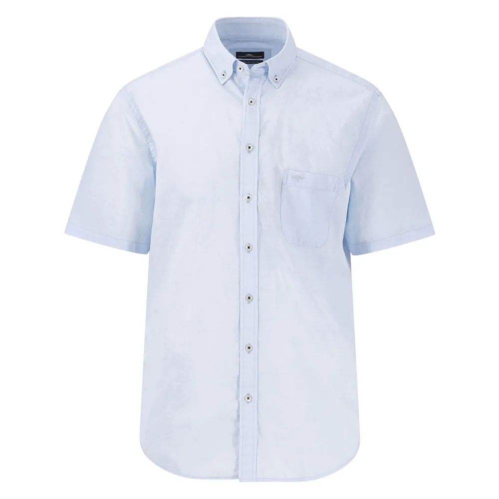 

Рубашка с коротким рукавом Fynch Hatton Structure Shirts, синий