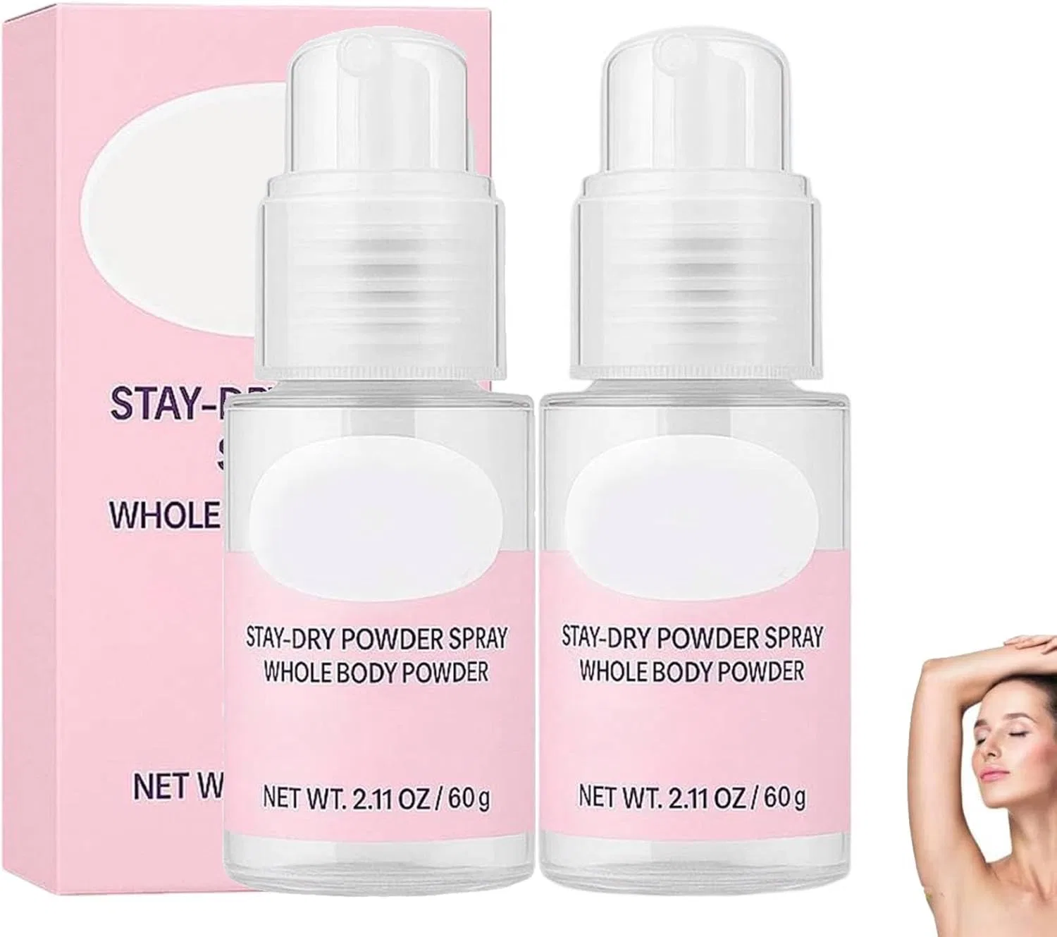 Пудра для тела «Comfort Powder» от пота и натирания (2 штуки) Generisch