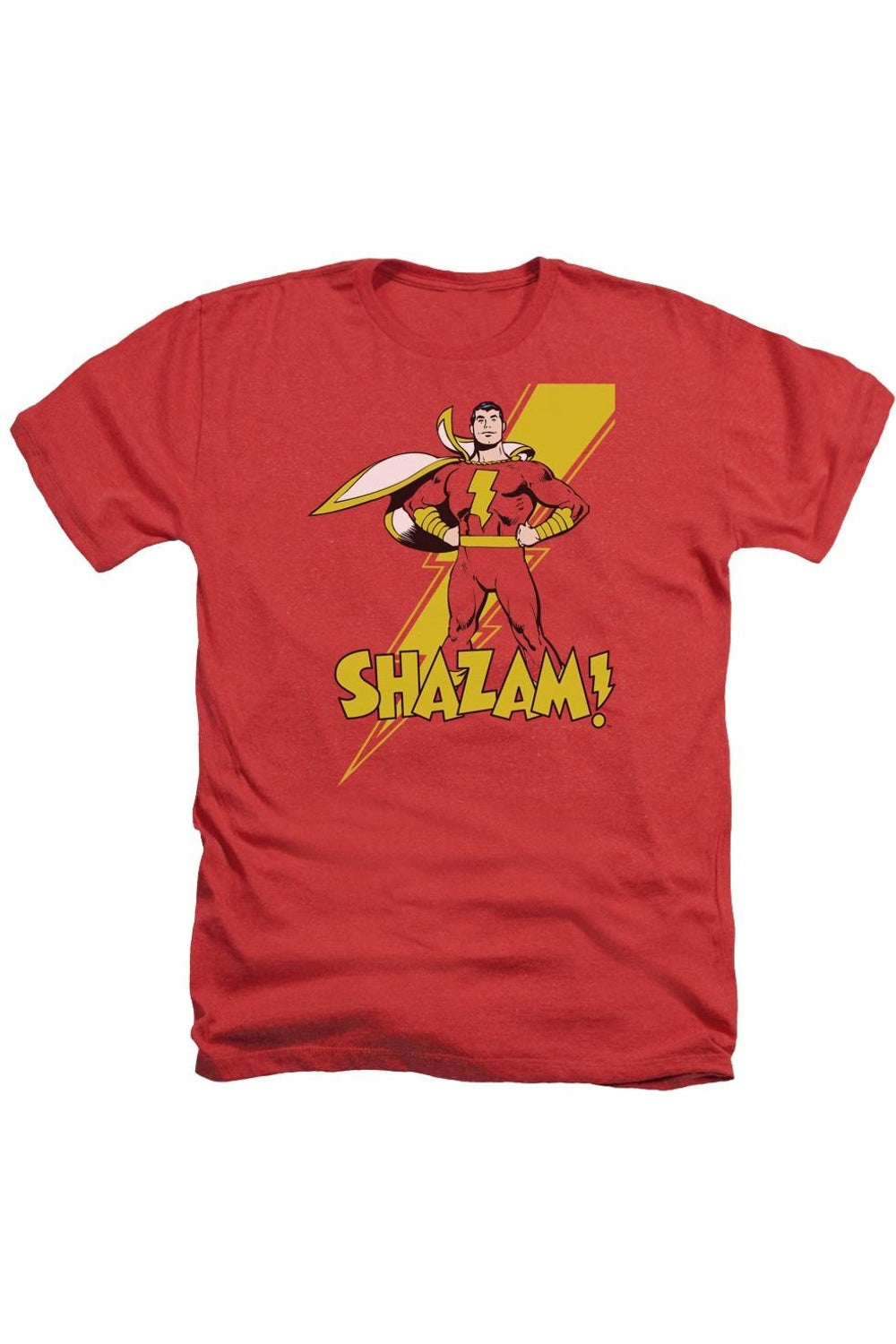 

DC Comics Shazam Shazam Adult Heather Tee / Футболка Gildan, красный