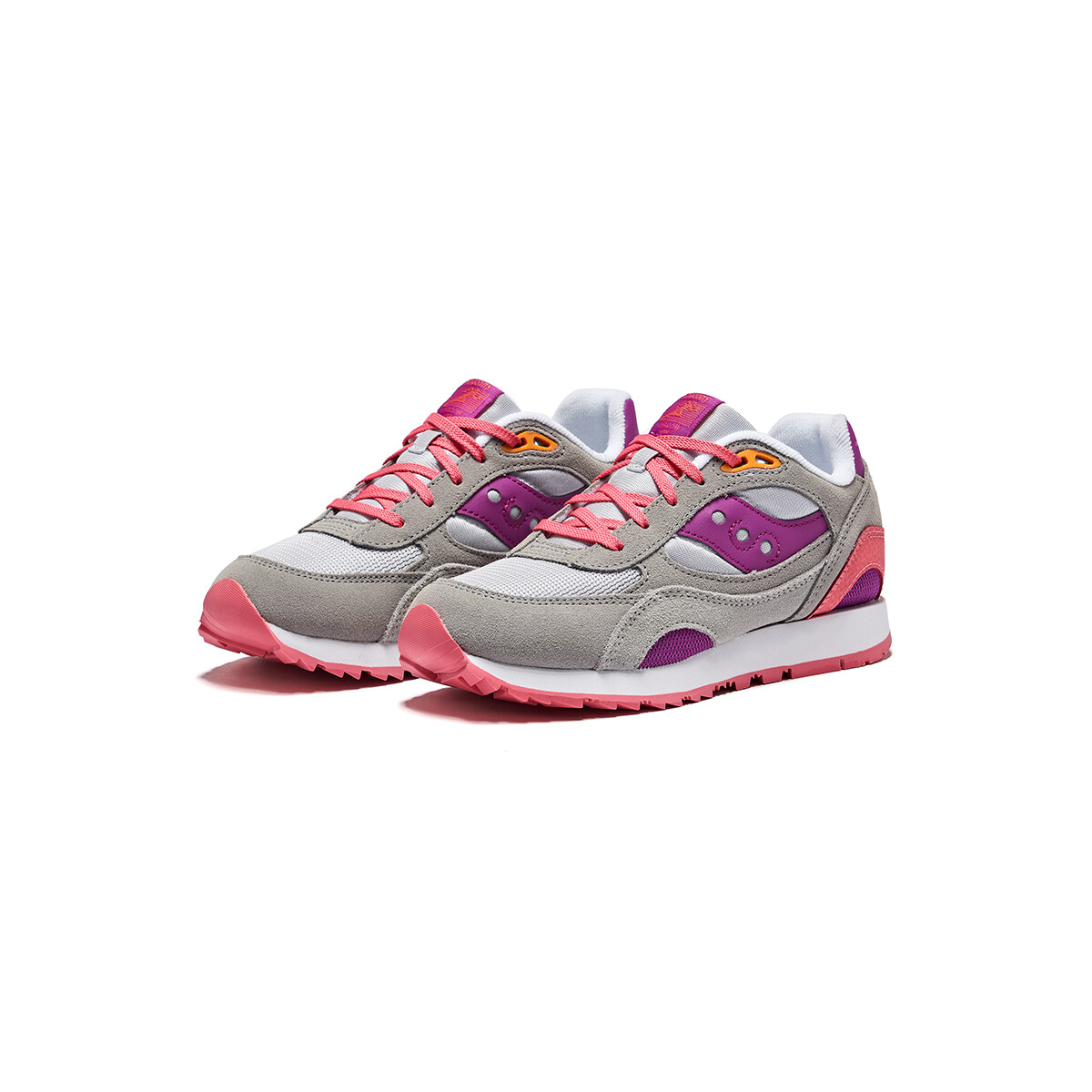 Кроссовки saucony Kids Lifestyle Shoes Kids Low-top Gray/Pink, серый/розовый — фото 4