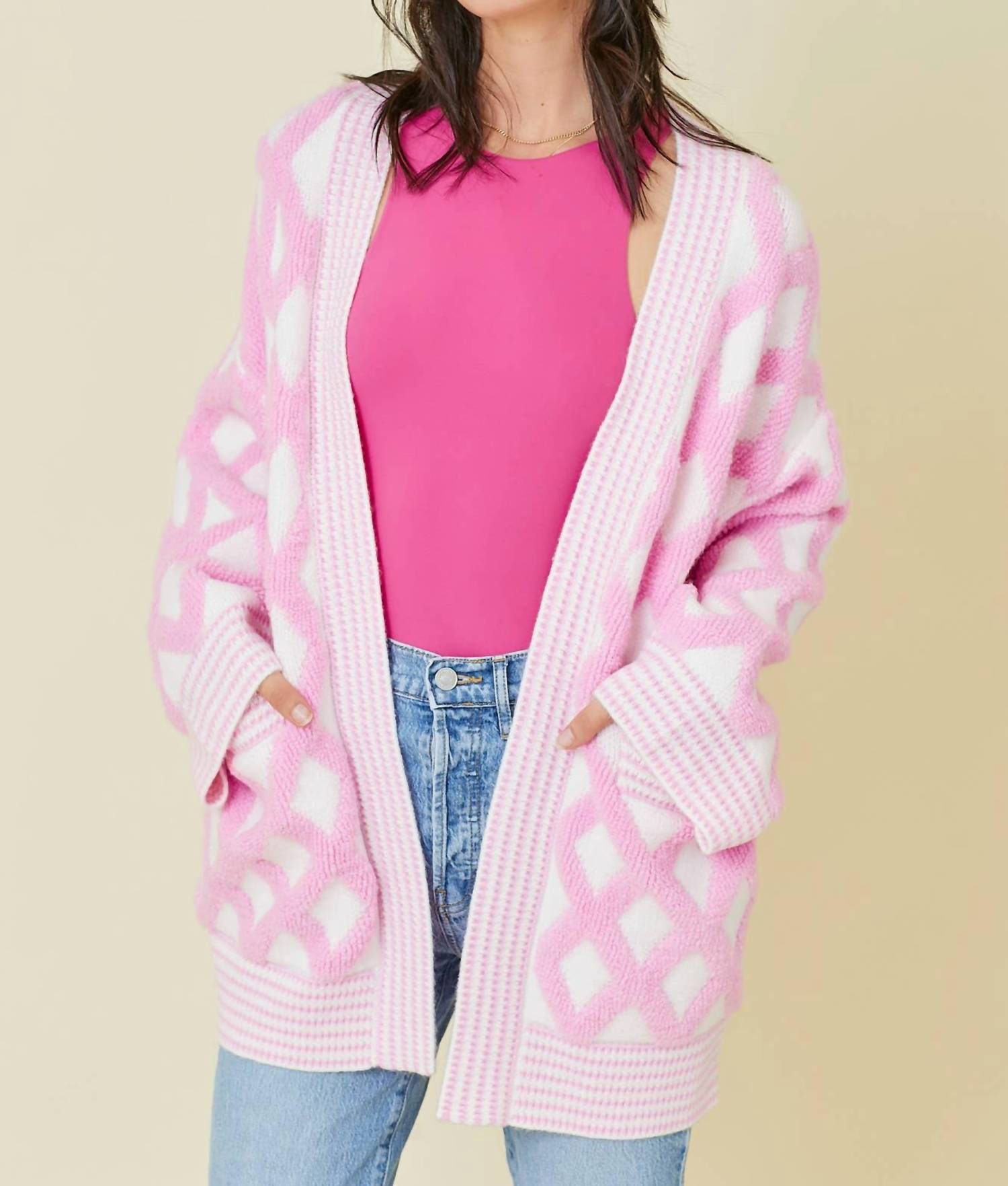 

Кардиган Sweetheart в розовом цвете Main Strip