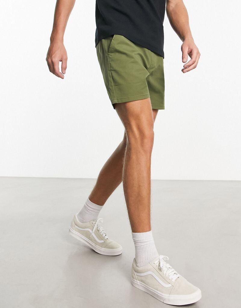 

Укороченные шорты чиносы ASOS DESIGN цвета хаки