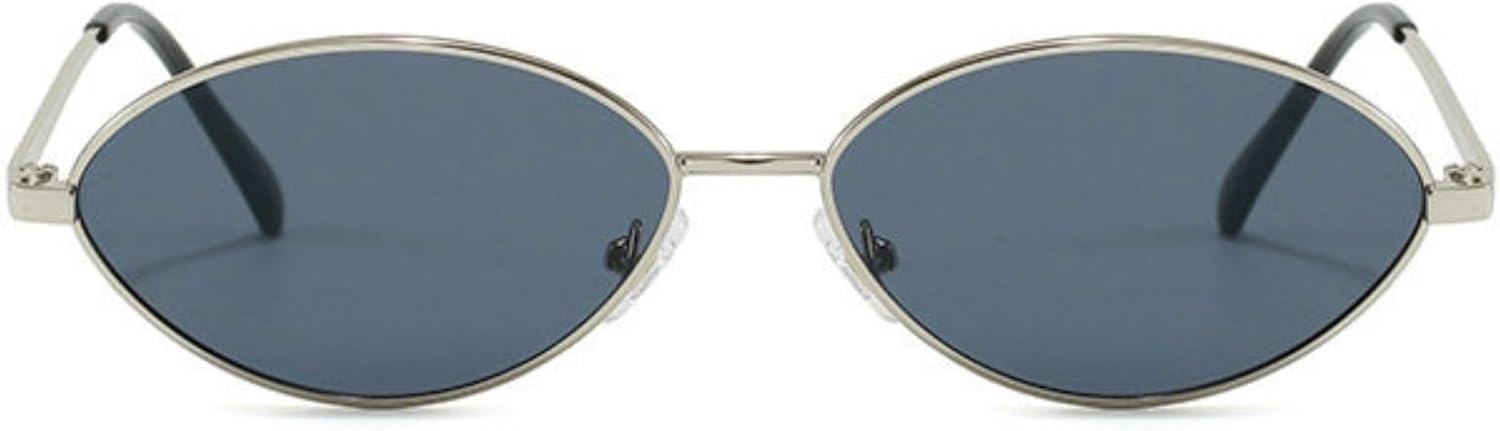 

Солнцезащитные очки Willochra Retro Oval для женщин, для путешествий, с защитой от УФ-излучения, модные винтажные, в маленькой металлической оправе, с градиентным переходом цвета, C2