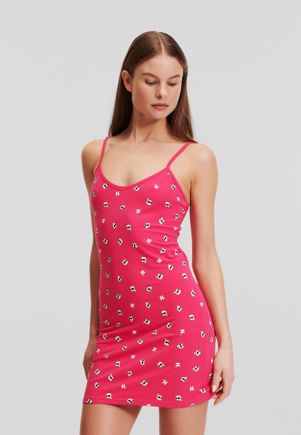 

Ночная рубашка IKON SLIP KARL LAGERFELD, черный