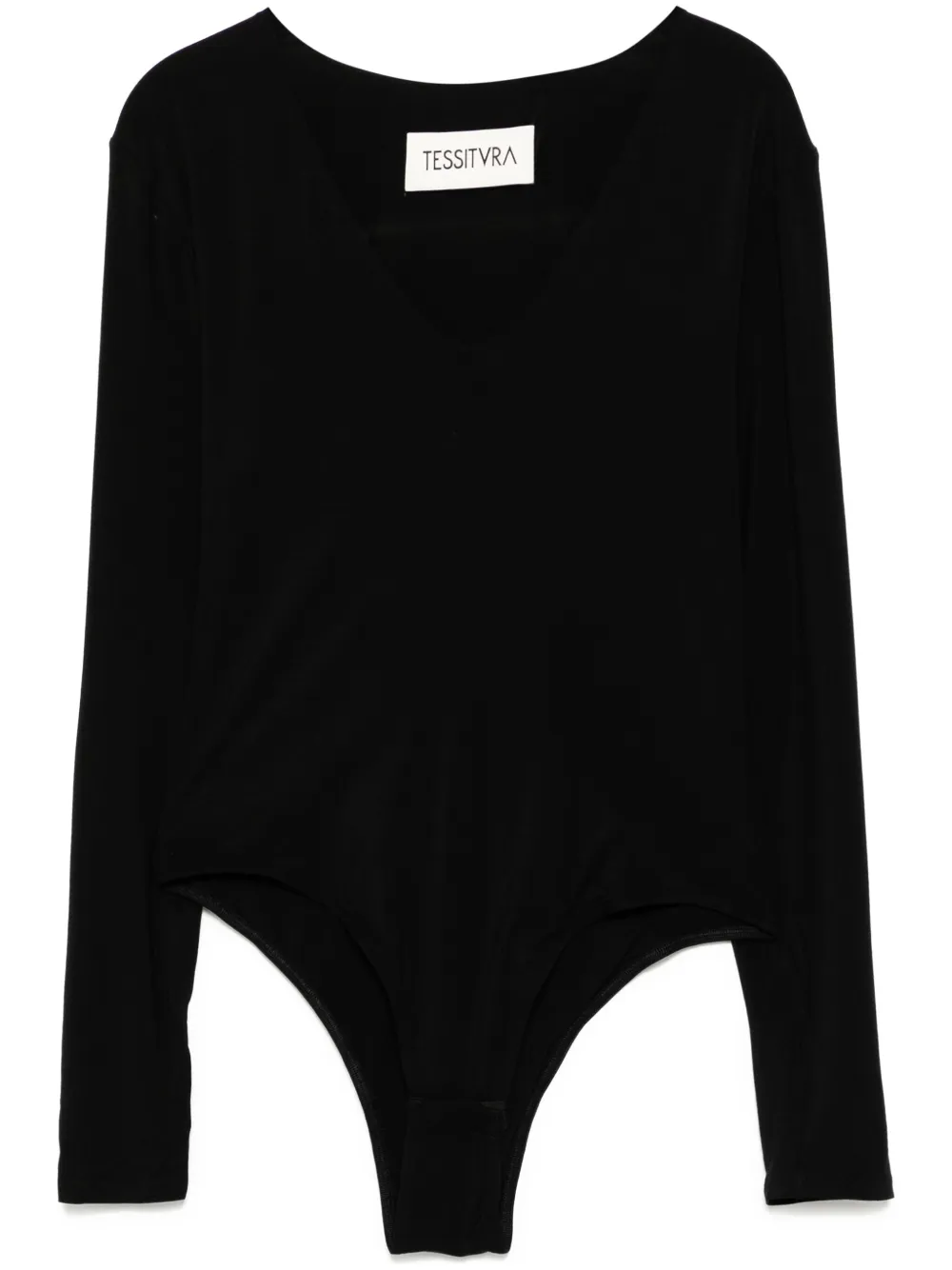

Боди с V-образным вырезом Tessitura Body Couture, черный