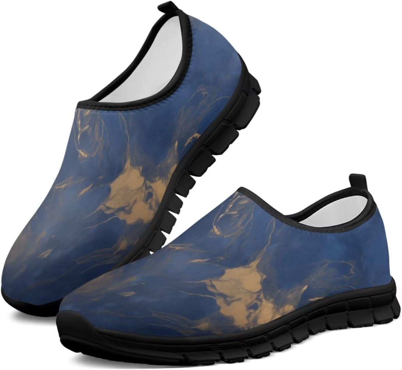 

Мужские слипоны Howilath, дышащие кроссовки с черной подошвой, для треккинга, легкая спортивная обувь для шопинга и походов