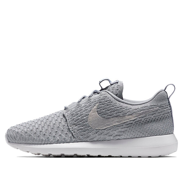 

Кроссовки roshe nm flyknit wolf grey Nike, серый