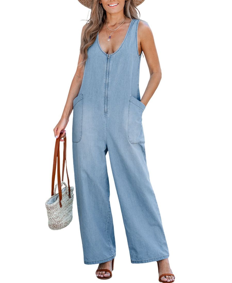 

Женский джинсовый комбинезон Urban Daze Cupshe, Light/pastel blue