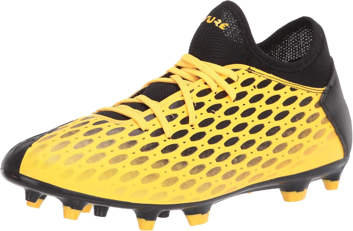Кроссовки PUMA Herren Future 5.4 с твердым искусственным покрытием Fußballschuh, Ultra Yellow Puma Black.
