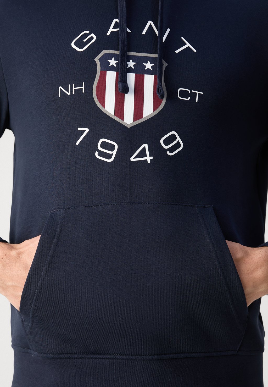 

Толстовка с капюшоном PRINT HOODIE GANT, темно-синий