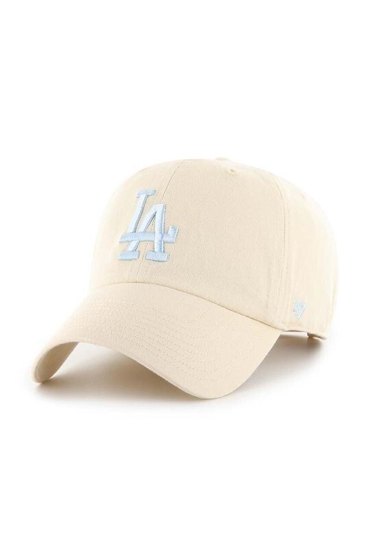 

Хлопковая бейсболка Los Angeles Dodgers 47 brand, бежевый