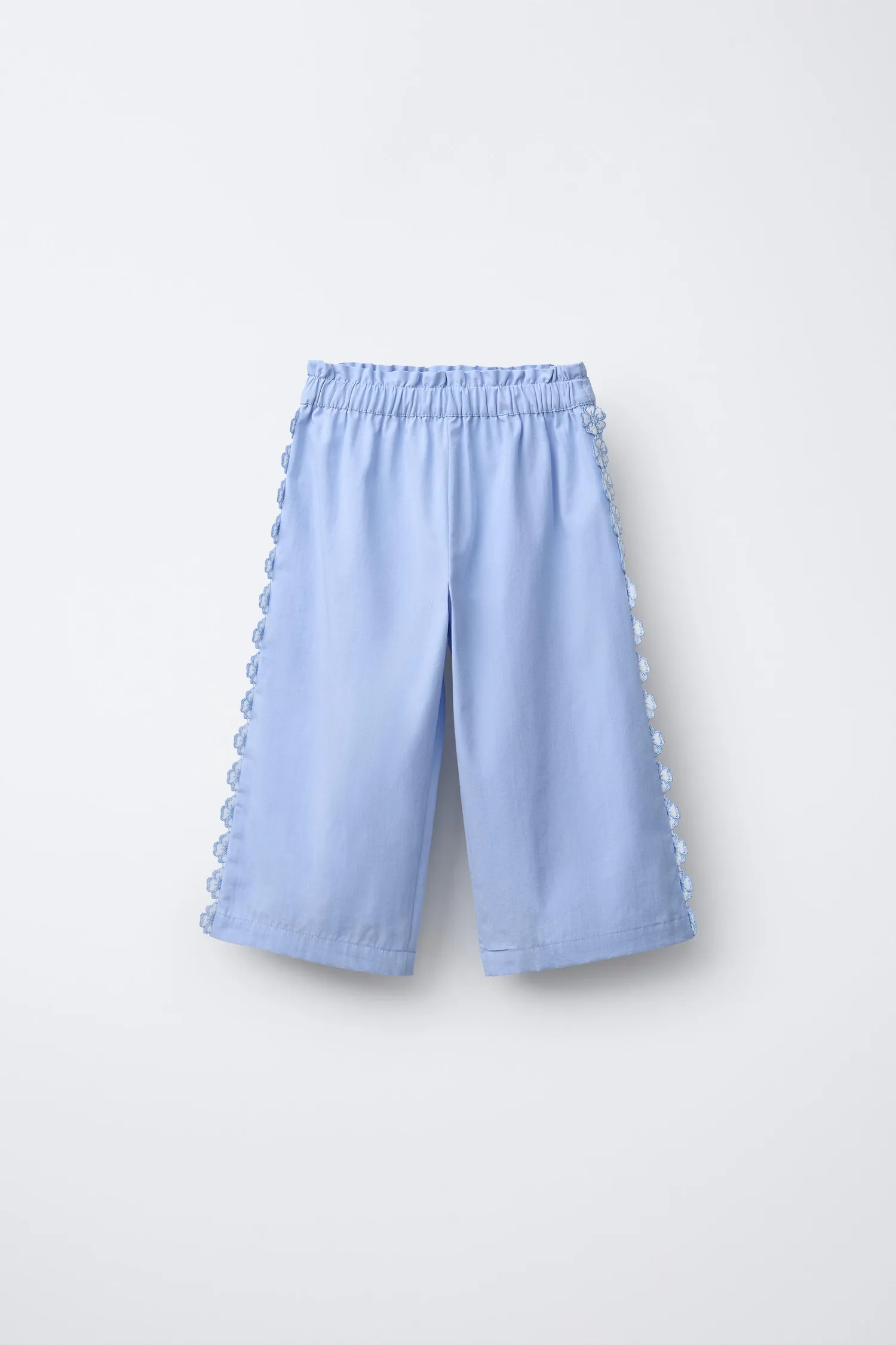Кюлоты с цветочным узором Zara, синий