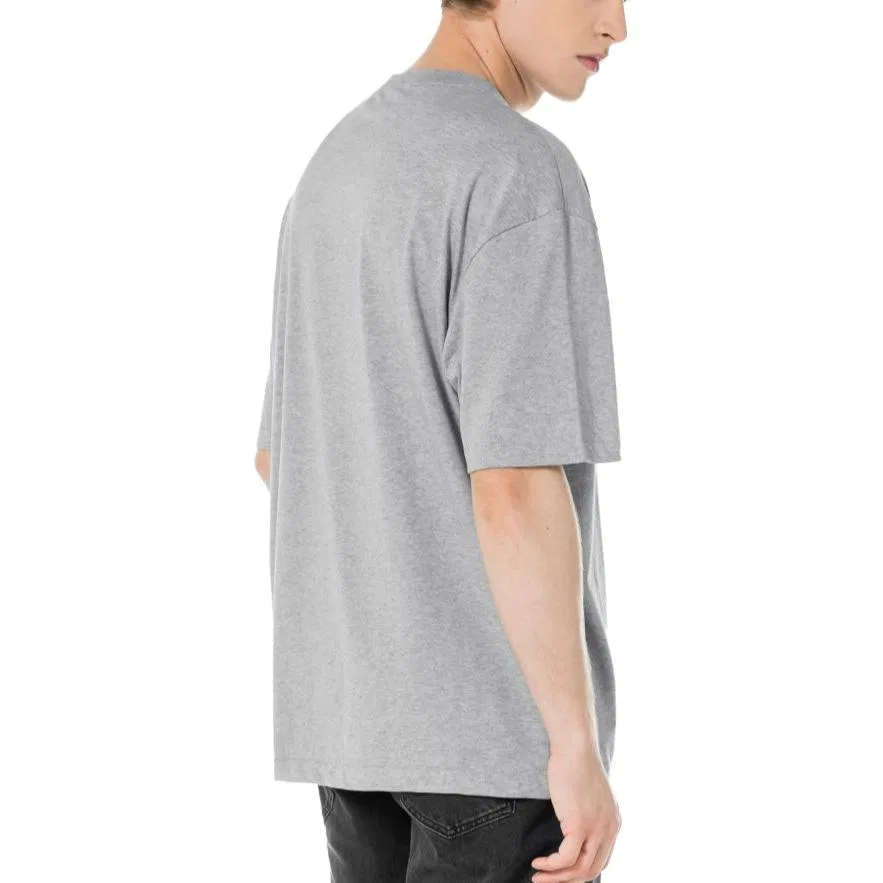 Футболка Calvin Klein Men's Gray Crew Neck Moderate Straight Fit — фото 4