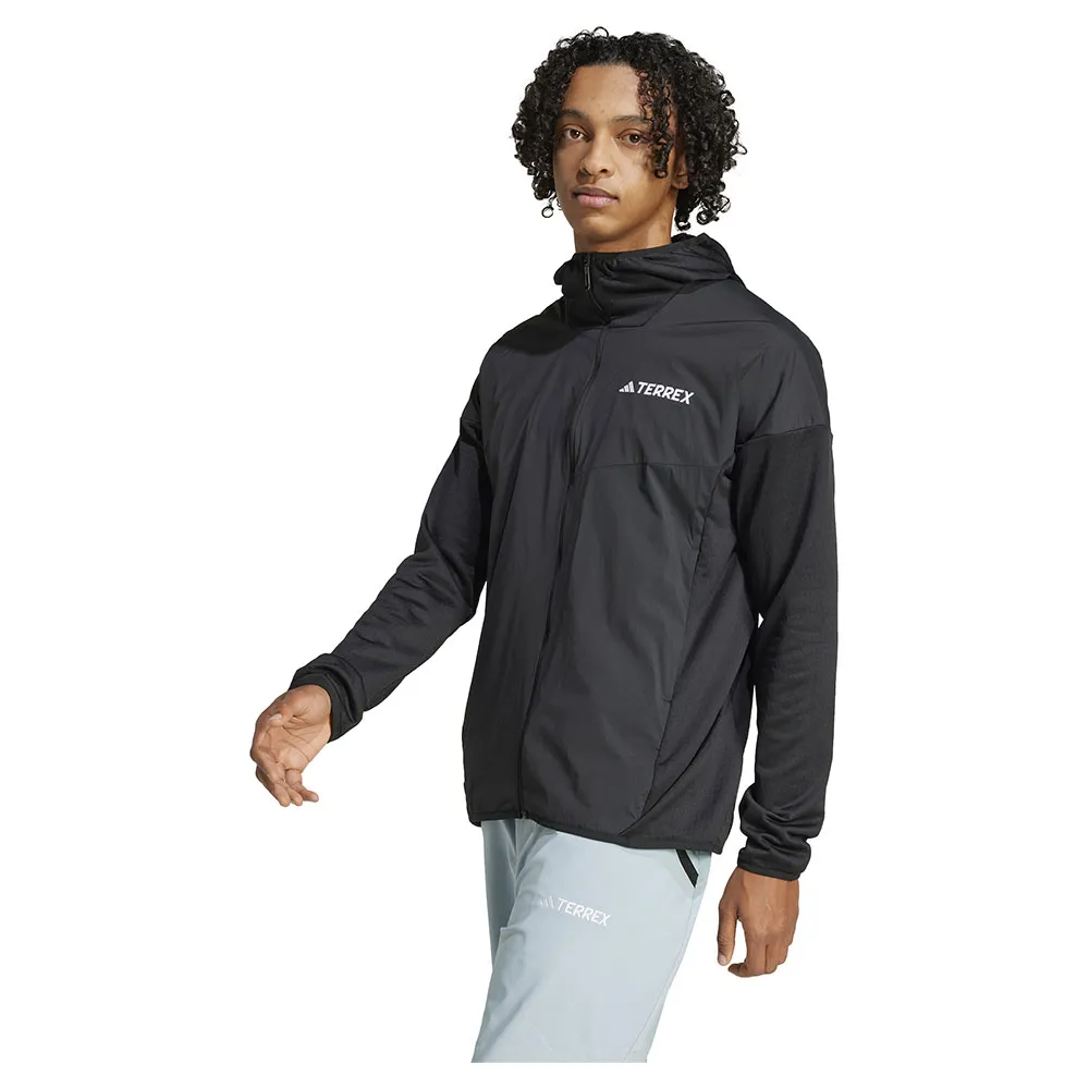 

Флис adidas Terrex Xperior Climawarm+ Wind Light full zip, черный