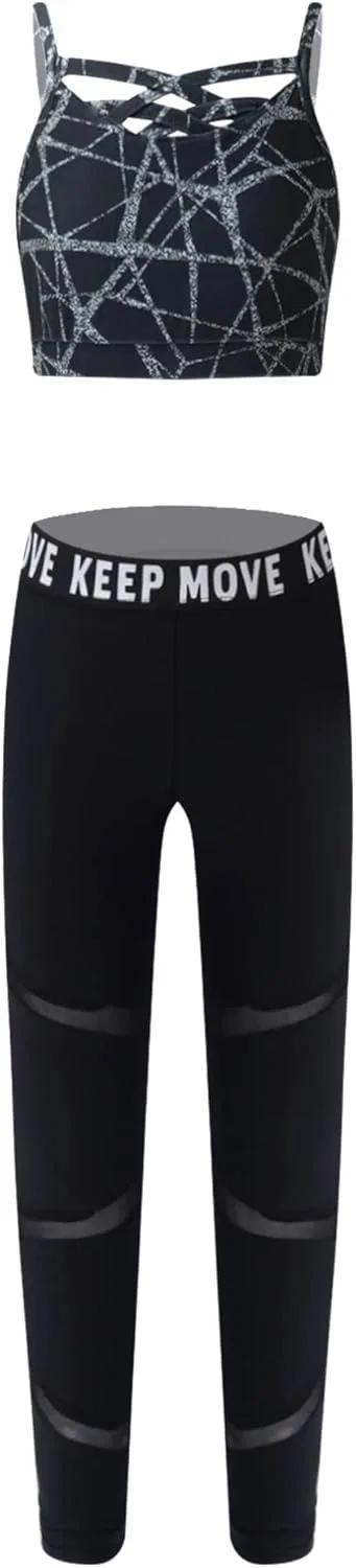 Детский спортивный костюм из 2 предметов Freebily, Black Lines