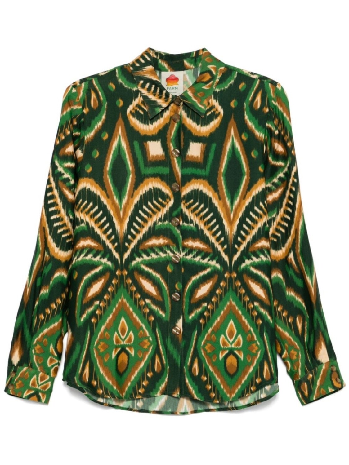 

FARM Rio рубашка Pineapple Ikat, зеленый