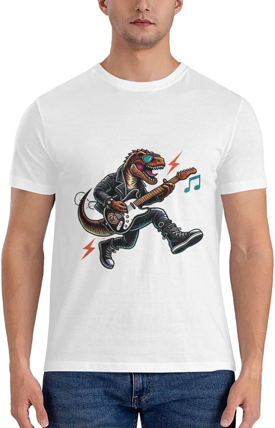 

Футболка Casual Dinosaur with Rock Roar WXENAIEDK