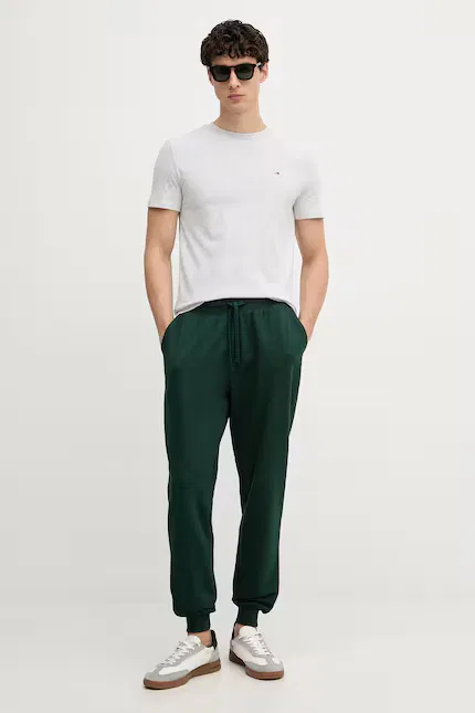 Спортивные брюки из хлопка модель 1 Tommy Hilfiger, зеленый — фото 2