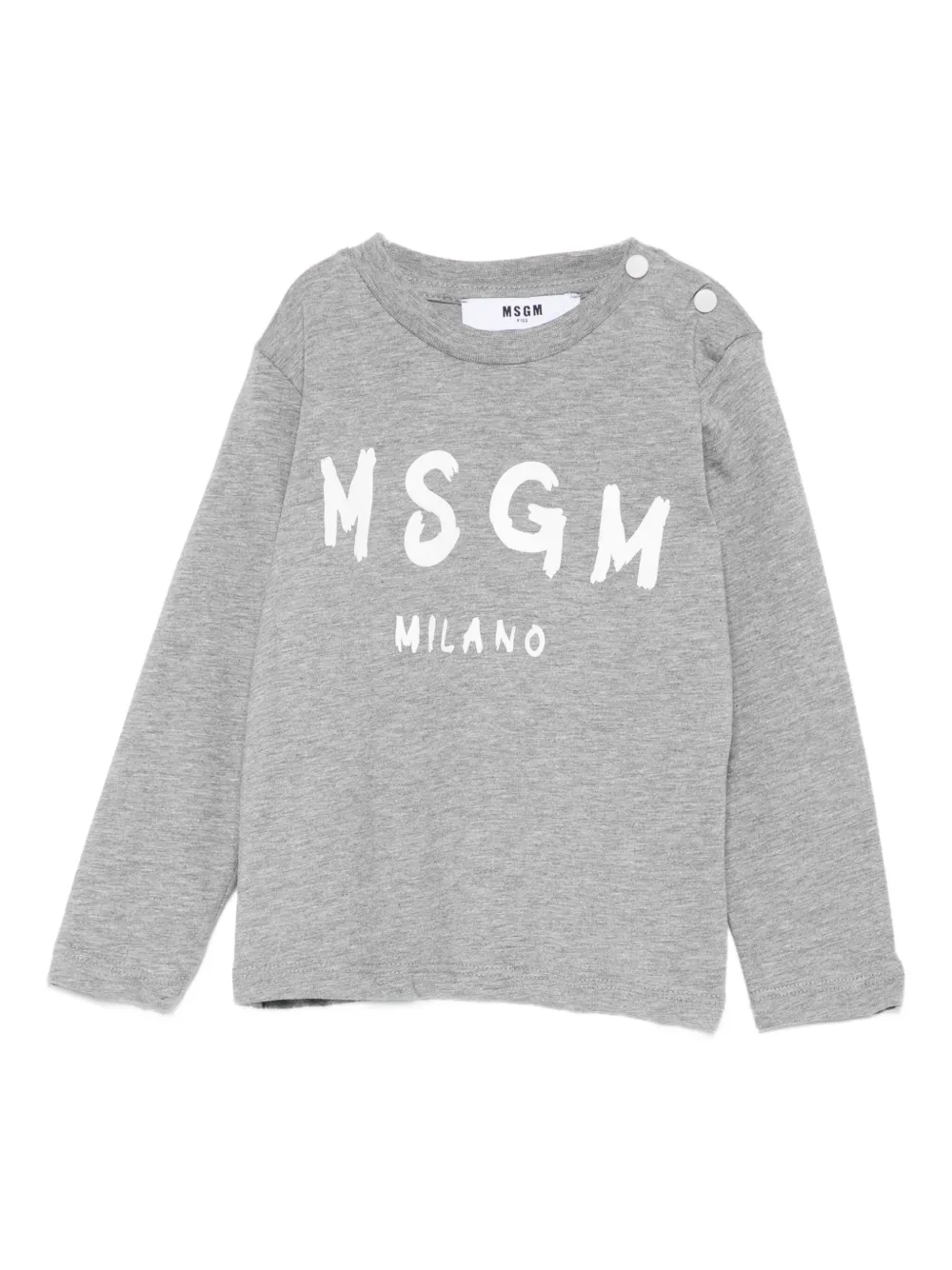 

Лонгслив с логотипом Msgm Kids, серый