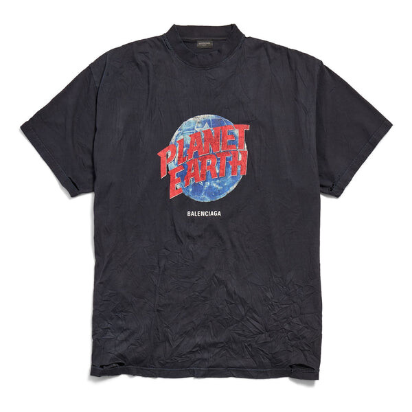 

Футболка planet earth t-shirt oversized 'black' Balenciaga, черный