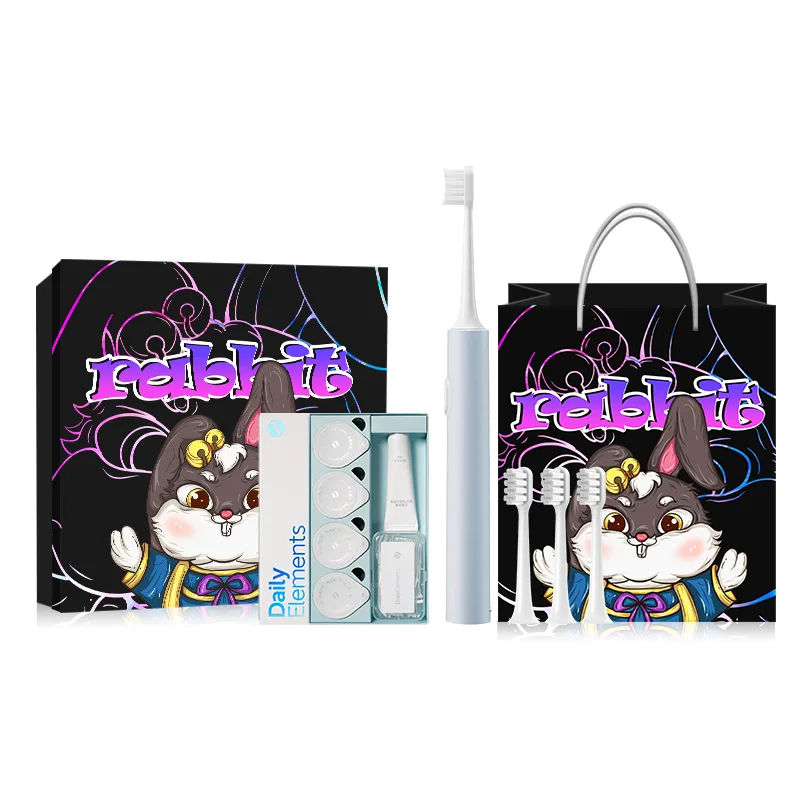 Электрическая зубная щетка Xiaomi, Xiaomi T200 Blue+Compatible Brush Heads*3+Oral Care Product Box+Year of The Rabbit Limited Edition Box+Shopping Bag