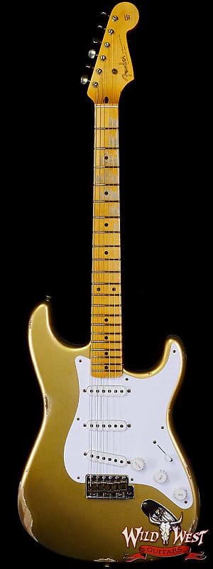 

Электрогитара Fender Custom Shop Limited Edition 70th Anniversary 1954 Stratocaster Relic Aztec Gold 7.30 LBS