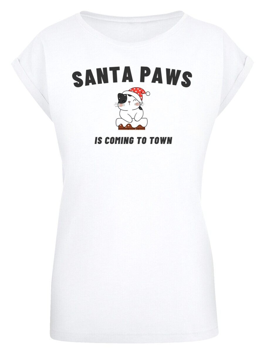 

Футболка F4Nt4Stic SANTA PAWS CHRISTMAS CAT, белый