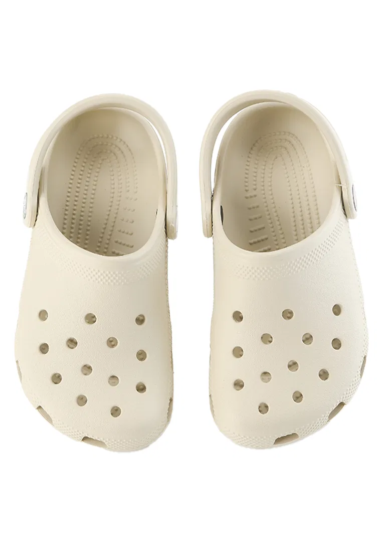 Детские сандалии-клоги Classic, Crocs, слоновая кость — фото 4