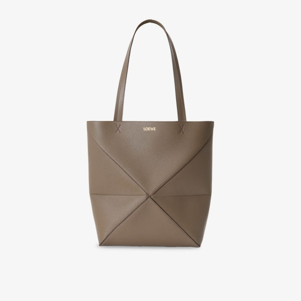 

Сумка-тоут Puzzle Fold Loewe из кожи, коричневый