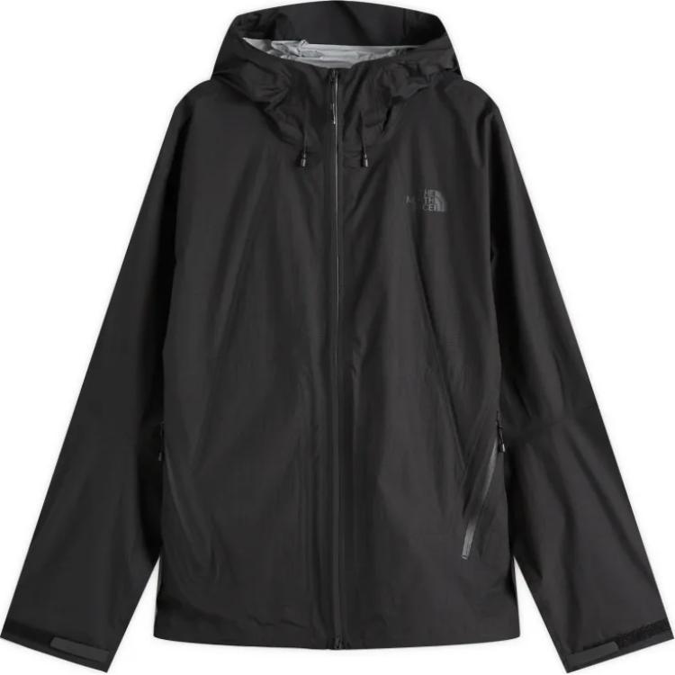 

THE NORTH FACE Куртка дождевик с молнией и логотипом, Black