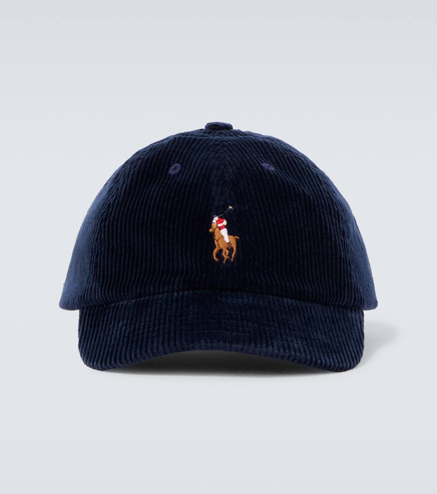 

Хлопковая вельветовая бейсболка Polo Ralph Lauren, Aviator Navy