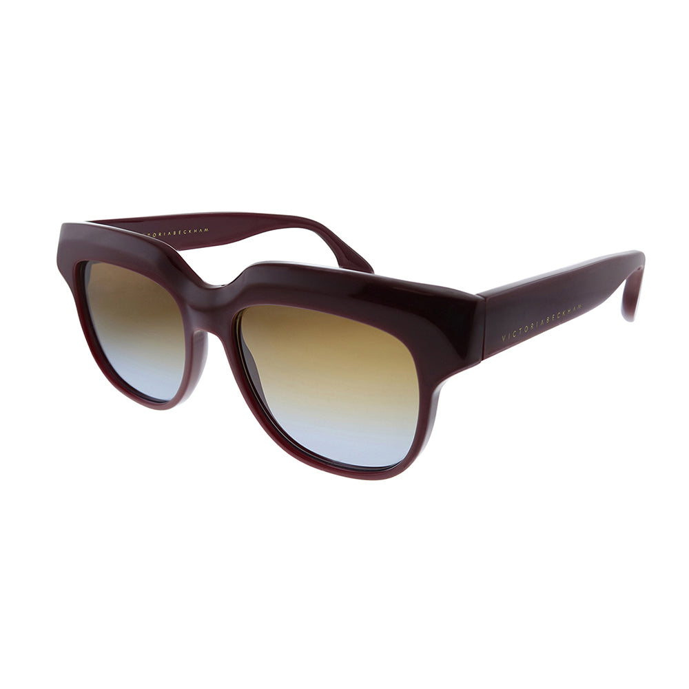 

Victoria Beckham VB 604S 604 54 мм женские квадратные солнцезащитные очки, цвет burgundy