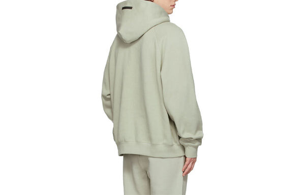 Толстовка Fear of God Essentials Core Logo FW21 Pullover Green Concrete, зеленый — фото 2