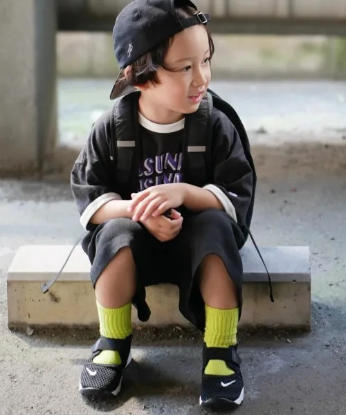 Детские кроссовки с ремешком на липучке Nike Little Rift TD BOYS черные — фото 4