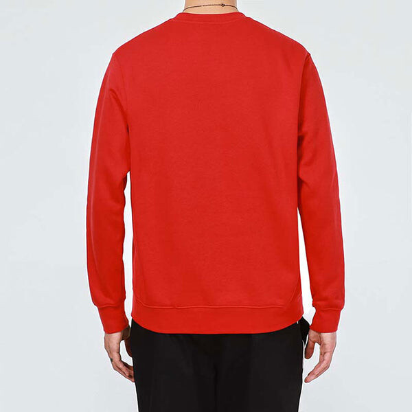 Толстовка Nike Sportswear Casual Sports Round Neck Pullover Red Orange, оранжевый — фото 4