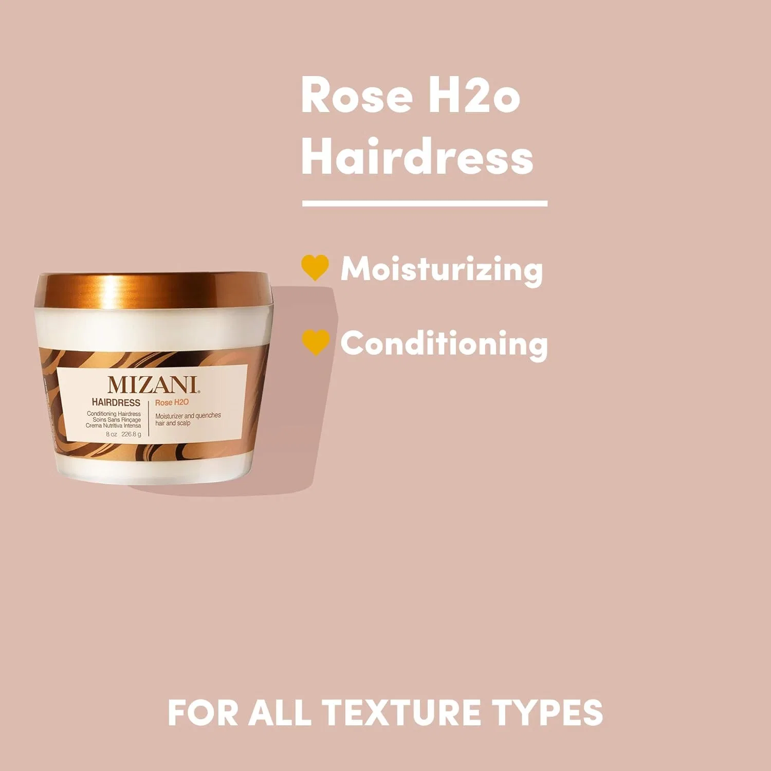 Крем-кондиционер для волос Rose H2O Creme Conditioning Hairdress 227 г от Mizani Mizani — фото 3
