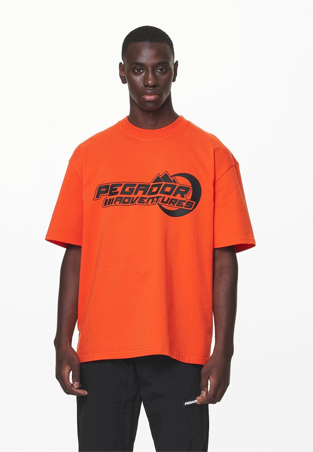

Футболка с принтом Eazor Oversized Tee Pegador, цвет washed signal red
