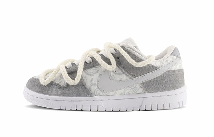 

Кроссовки Nike Dunk Skateboard Shoes Women's Low-Top Gray White