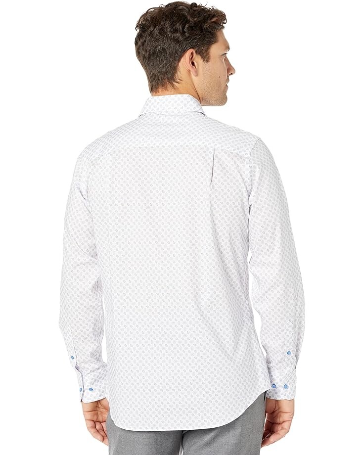 

Рубашка David Donahue Fusion Shirt, цвет White/Berry