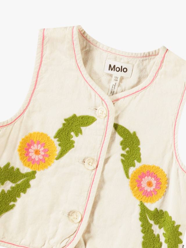 Детский жилет топ цвета верескового одуванчика Molo, White — фото 3