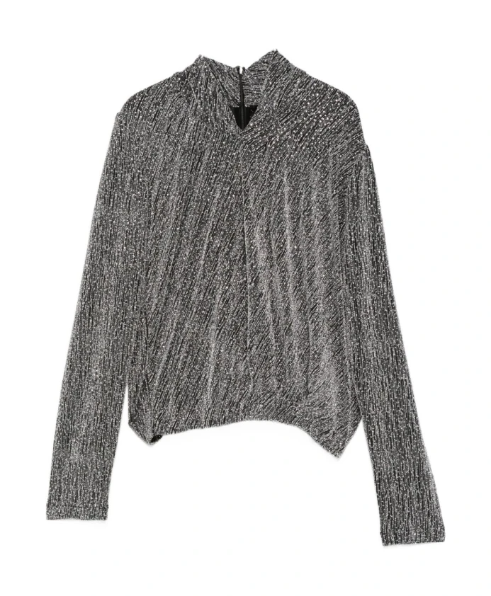 

Блузка с длинными рукавами и высоким воротником Iro, серый